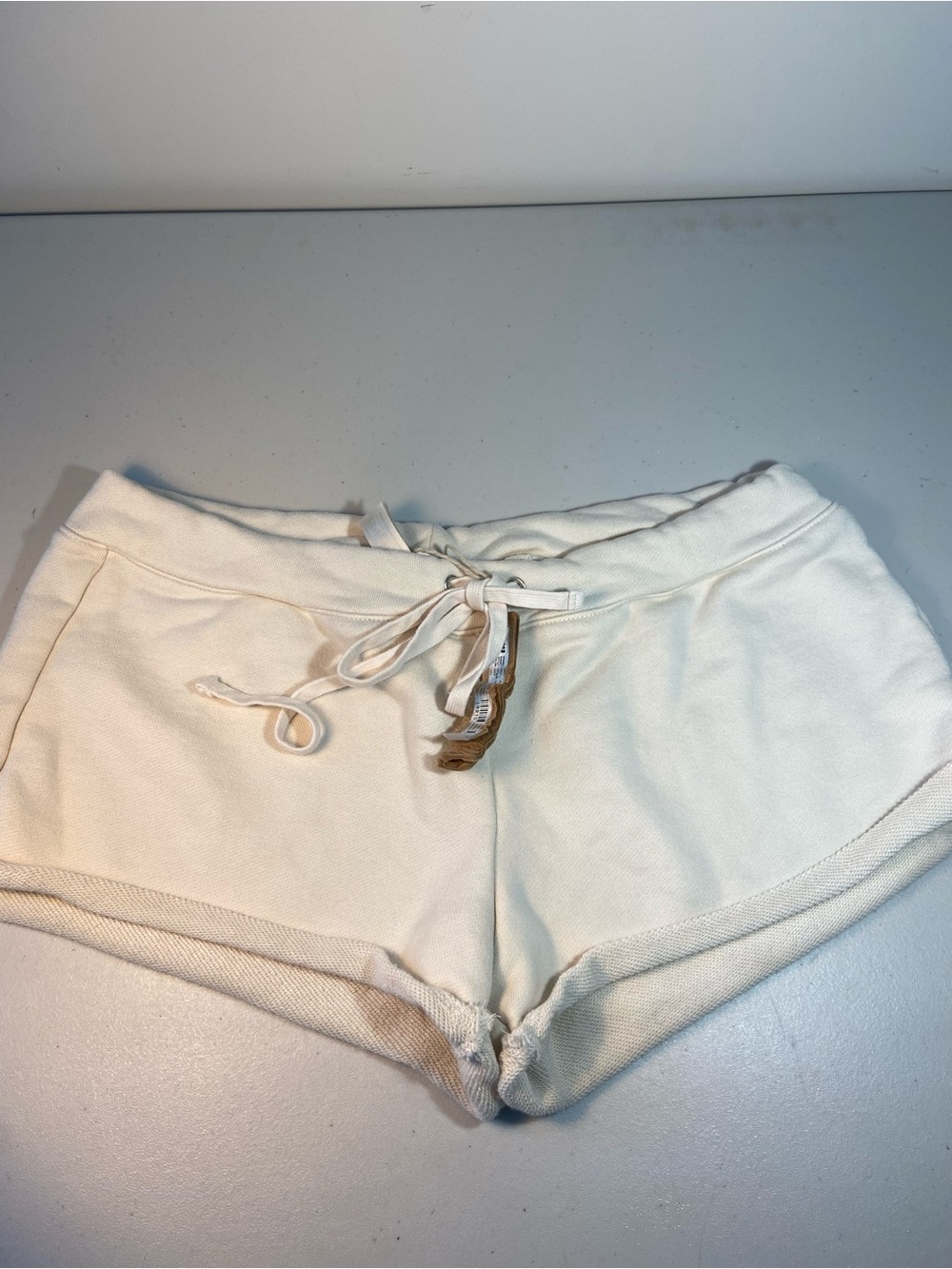 SKIMS Cream Women's Casual Drawstring Athletic Shorts - Picture 4 of 8
